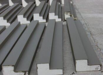 eps線條施工配置砂漿過(guò)程